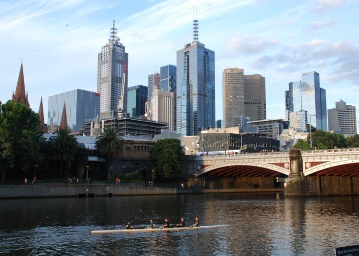 Rowing on the Yarra River by Paul Macallan